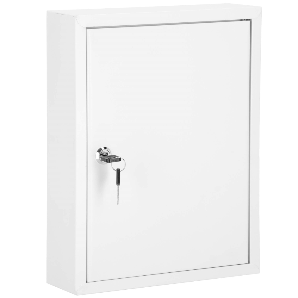 Skrinka na kľúče 42 háčikov 35x27x8 cm SPRINGOS HA5034 biela
