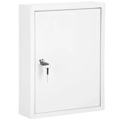 Skrinka na kľúče 42 háčikov 35x27x8 cm SPRINGOS HA5034 biela