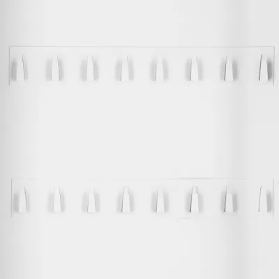 Skrinka na kľúče 64 háčikov 30x8x45 cm SPRINGOS HA5035 biela