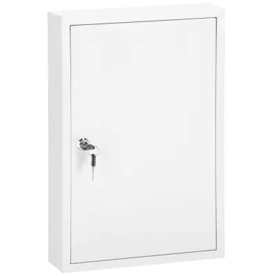 Skrinka na kľúče 64 háčikov 30x8x45 cm SPRINGOS HA5035 biela