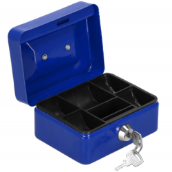 Príručná pokladňa SPRINGOS CASHBOX 1 modrá