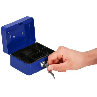 Príručná pokladňa SPRINGOS CASHBOX 1 modrá