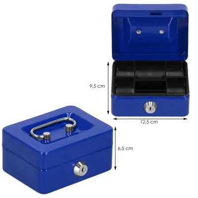 Príručná pokladňa SPRINGOS CASHBOX 1 modrá