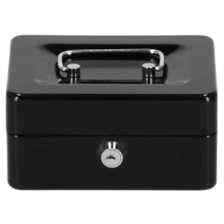Príručná pokladňa 15x12x8 cm SPRINGOS CASHBOX HA5038 čierna