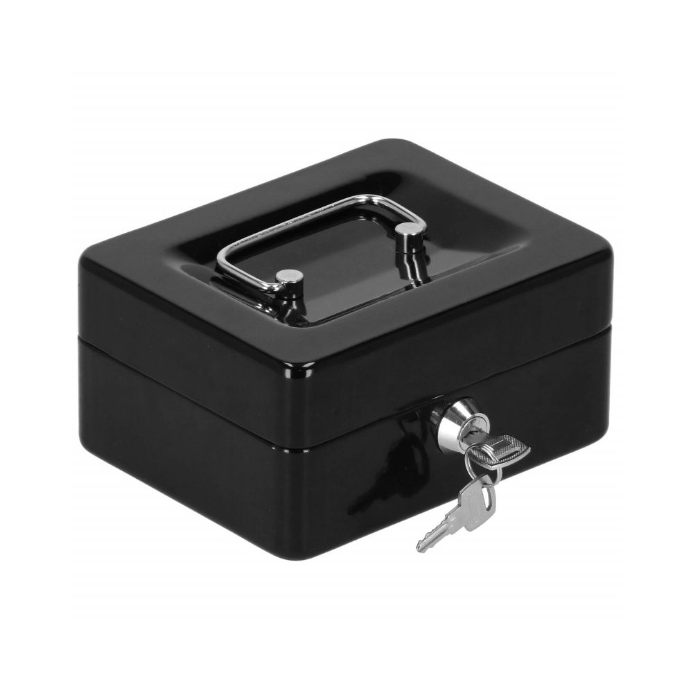 Príručná pokladňa 15x12x8 cm SPRINGOS CASHBOX HA5038 čierna