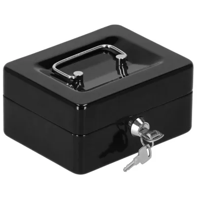 Príručná pokladňa 15x12x8 cm SPRINGOS CASHBOX HA5038 čierna