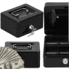 Príručná pokladňa 15x12x8 cm SPRINGOS CASHBOX HA5038 čierna