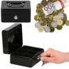 Príručná pokladňa 15x12x8 cm SPRINGOS CASHBOX HA5038 čierna