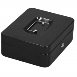 Príručná pokladňa 30x24x9 cm SPRINGOS CASHBOX HA5042 čierna