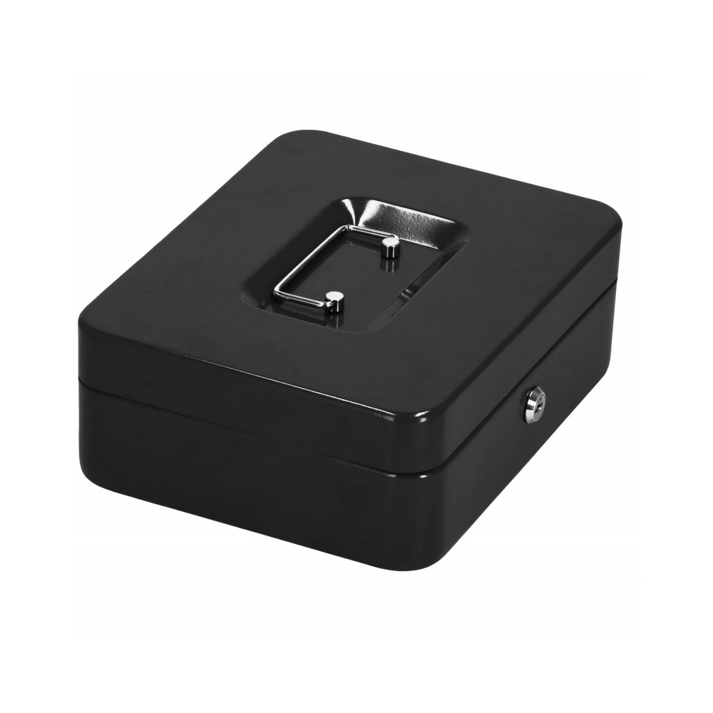 Príručná pokladňa 30x24x9 cm SPRINGOS CASHBOX HA5042 čierna
