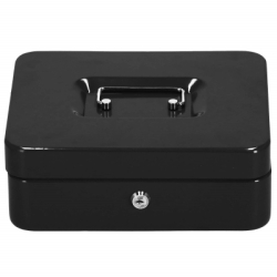 Príručná pokladňa 30x24x9 cm SPRINGOS CASHBOX HA5042 čierna