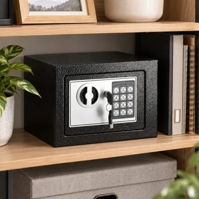 Trezor na peniaze 23x17x17 cm SPRINGOS HA5059 čierny