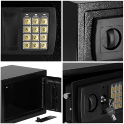 Trezor na peniaze 31x20x20 cm SPRINGOS HA5060 čierny