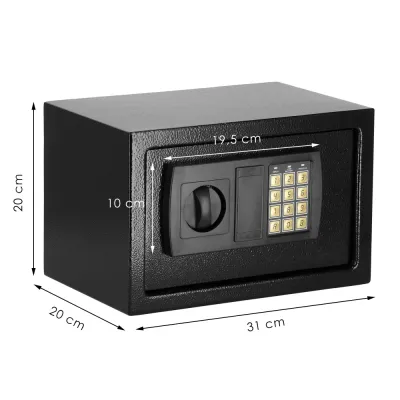 Trezor na peniaze 31x20x20 cm SPRINGOS HA5060 čierny