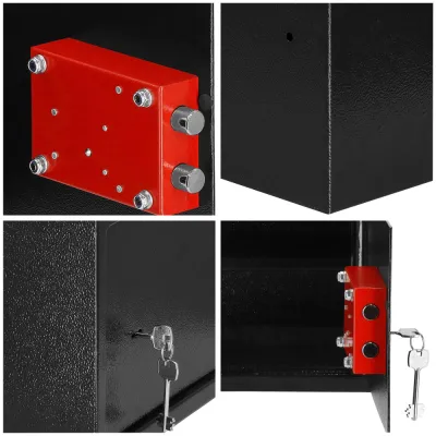 Trezor na peniaze na kľúč 35x25x25 cm SPRINGOS HA5057 čierny