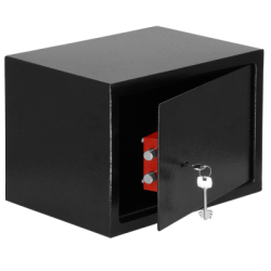 Trezor na peniaze na kľúč 31x20x20 cm SPRINGOS HA5055 čierny