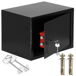 Trezor na peniaze na kľúč 31x20x20 cm SPRINGOS HA5055 čierny