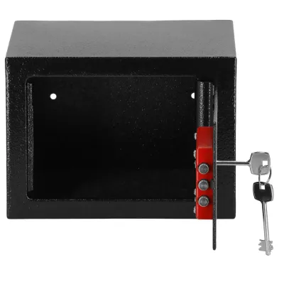 Trezor na peniaze na kľúč 23x17x17 cm SPRINGOS HA5052 čierny