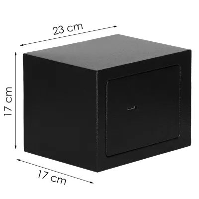 Trezor na peniaze na kľúč 23x17x17 cm SPRINGOS HA5052 čierny