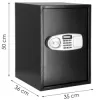 Trezor na peniaze 50x35x36 cm SPRINGOS HA5062 čierny