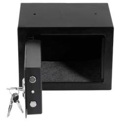 Trezor na peniaze na kľúč 23x17x17 cm SPRINGOS HA5278 čierny