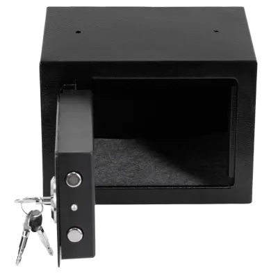 Trezor na peniaze na kľúč 23x17x17 cm SPRINGOS HA5278 čierny