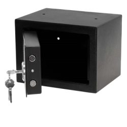 Trezor na peniaze na kľúč 23x17x17 cm SPRINGOS HA5278 čierny