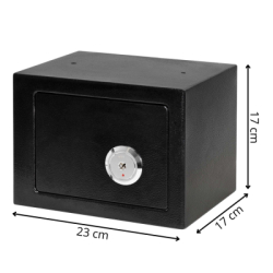 Trezor na peniaze na kľúč 23x17x17 cm SPRINGOS HA5278 čierny