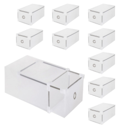 Úložný box na topánky 18x18x28 cm SPRINGOS HA3002 priehľadný