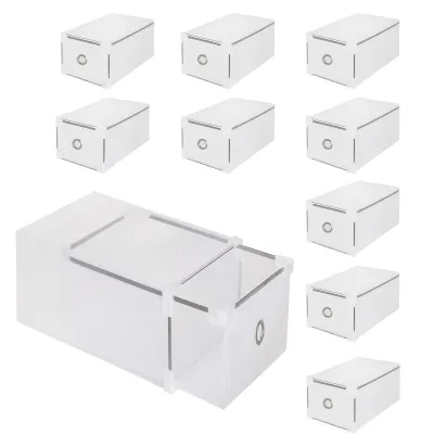 Úložný box na topánky 18x18x28 cm SPRINGOS HA3002 priehľadný