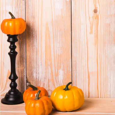 Dekoratívna tekvica 8,5 cm SPRINGOS HALLOWEEN HA5225 oranžová