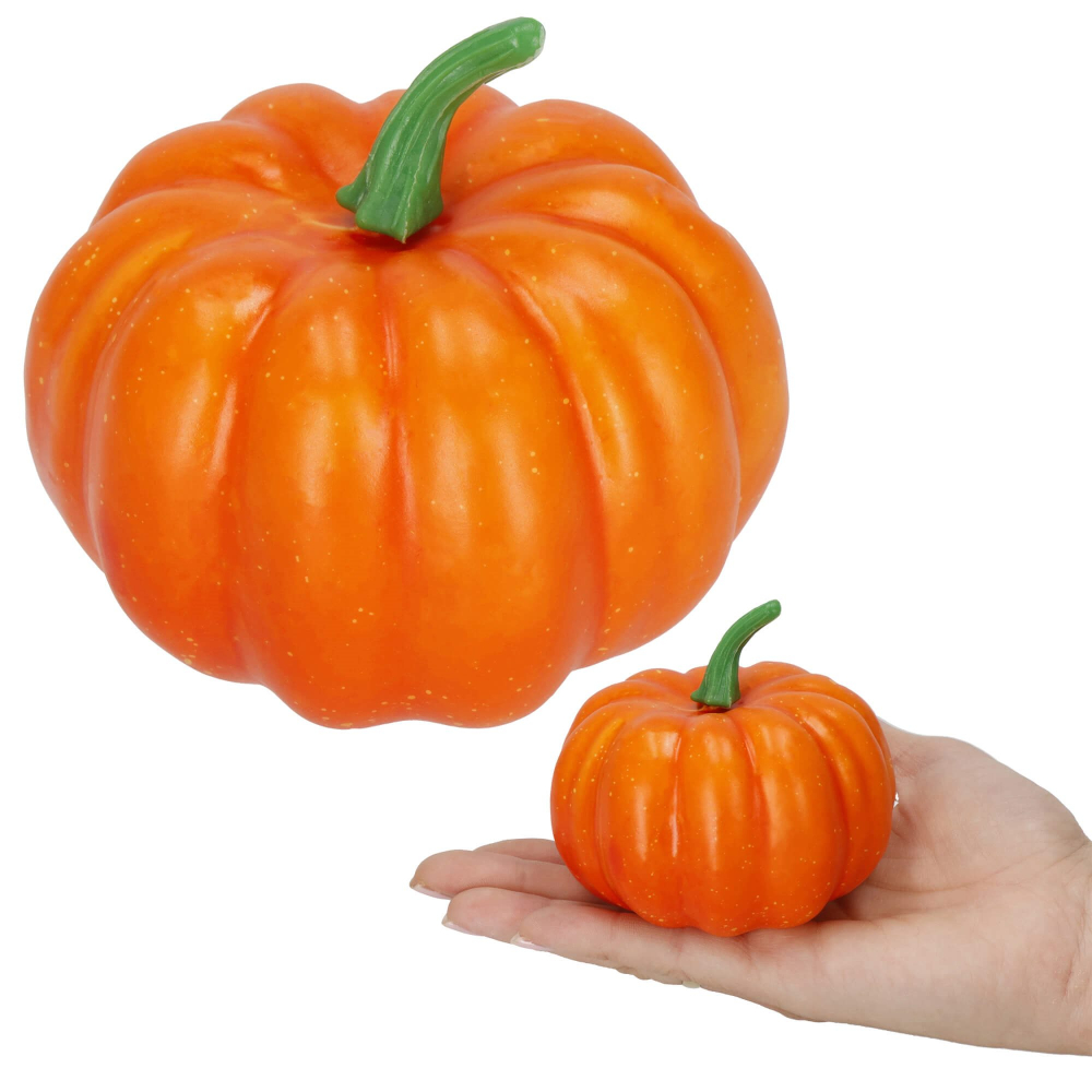 Dekoratívna tekvica 8,5 cm SPRINGOS HALLOWEEN HA5225 oranžová