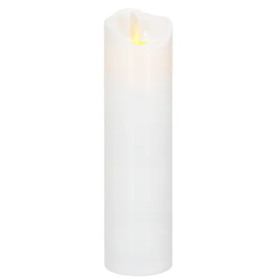 LED sviečka s pohyblivým plameňom 18,5 cm SPRINGOS HA7556 biela