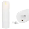LED sviečka s pohyblivým plameňom 18,5 cm SPRINGOS HA7556 biela