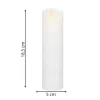 LED sviečka s pohyblivým plameňom 18,5 cm SPRINGOS HA7556 biela