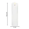 LED sviečka s pohyblivým plameňom 18,5 cm SPRINGOS HA7553 biela