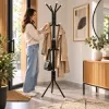 Stojanový vešiak na oblečenie 177 cm SPRINGOS HA2000 čierny