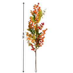 Umelá vetvička s bobuľami 52 cm DOMMIO DA-8891 viacfarebná