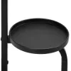 Kovový stojan na kvety 4 police 115 cm SPRINGOS GA0213 čierny