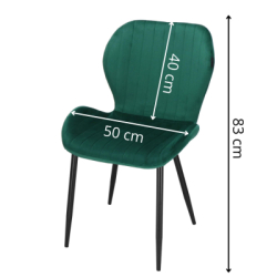 Čalúnená stolička ergonomická SPRINGOS HF0030 tmavo zelená