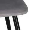 Čalúnená jedálenská stolička SPRINGOS Avalon DC0023 sivá