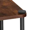 Kovový stojan na kvety 105,5 cm 5 políc SPRINGOS GA0207 tmavo hnedý