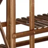 Drevený stojan na kvety 95 cm SPRINGOS GA0176 hnedý