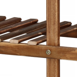 Drevený stojan na kvety 95 cm SPRINGOS GA0176 hnedý