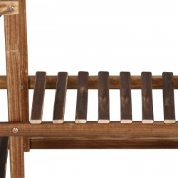 Drevený stojan na kvety 95 cm SPRINGOS GA0176 hnedý