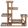 Drevený stojan na kvety 95 cm SPRINGOS GA0176 hnedý