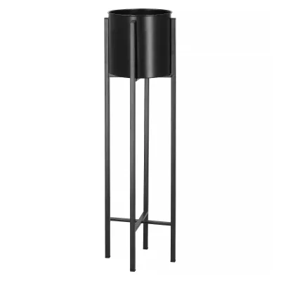 Kovový stojan na kvety 74 cm SPRINGOS GA0196 čierny