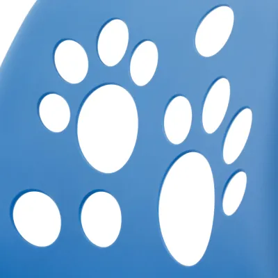 Detská stolička k písaciemu stolu SPRINGOS Paws HF0039 modrá