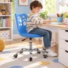 Detská stolička k písaciemu stolu SPRINGOS Paws HF0039 modrá