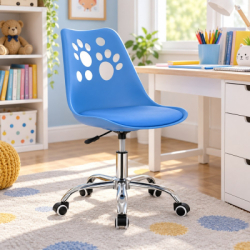 Detská stolička k písaciemu stolu SPRINGOS Paws HF0039 modrá